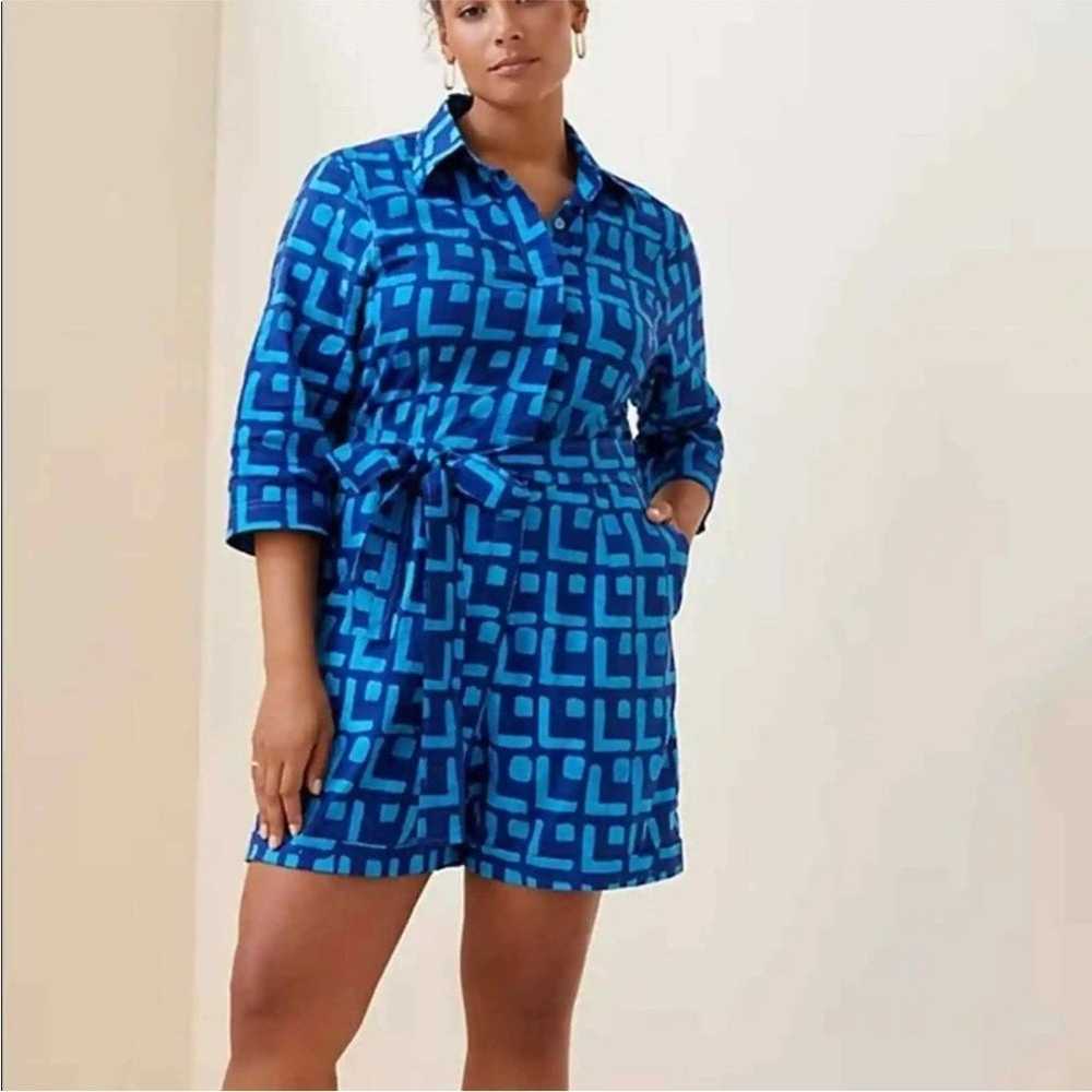 Anthropologie x Sika Geometric Cotton Romper One … - image 2
