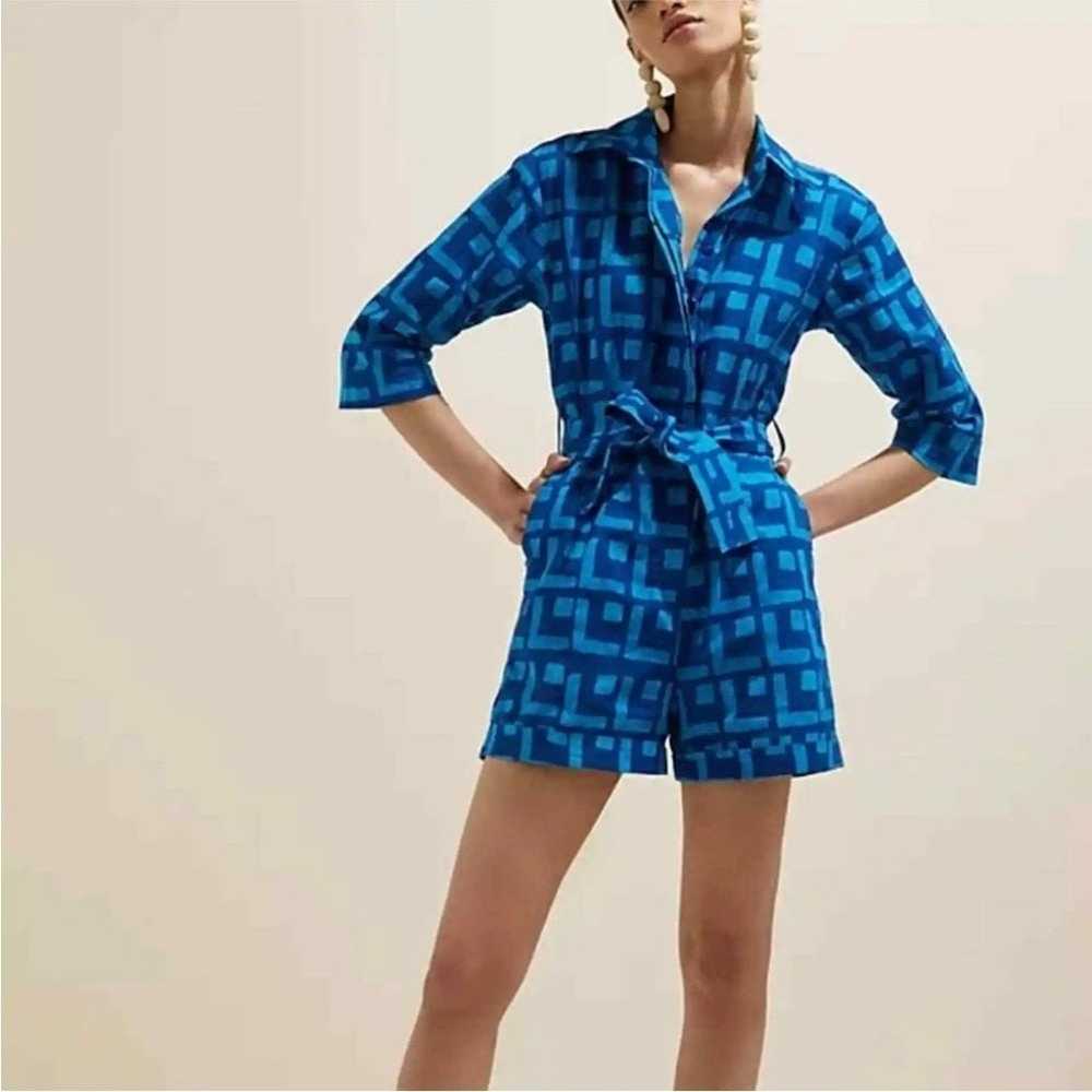 Anthropologie x Sika Geometric Cotton Romper One … - image 3