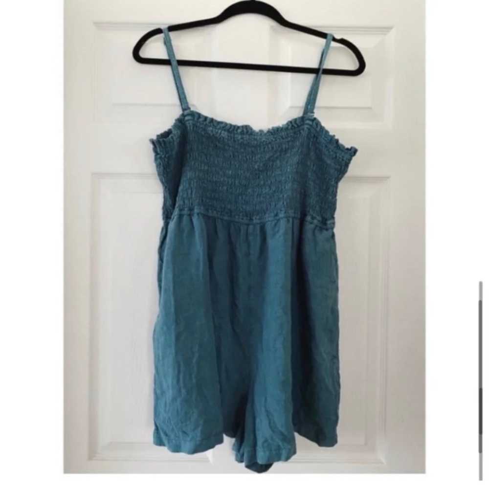ANTHROPOLOGIE PILCRO CHAMBRAY ROMPER LARGE - image 8