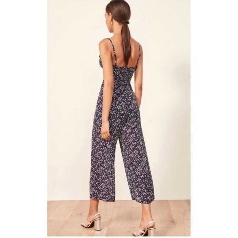 Reformation Fergie Jumpsuit Navy Ditsy Floral - image 4