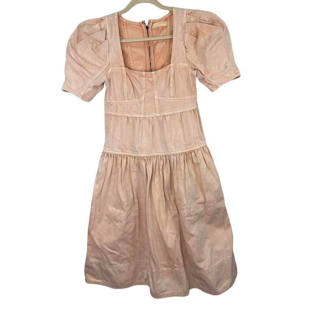 ULLA JOHNSON Ames Midi Dress Denim Cotton In Swee… - image 2