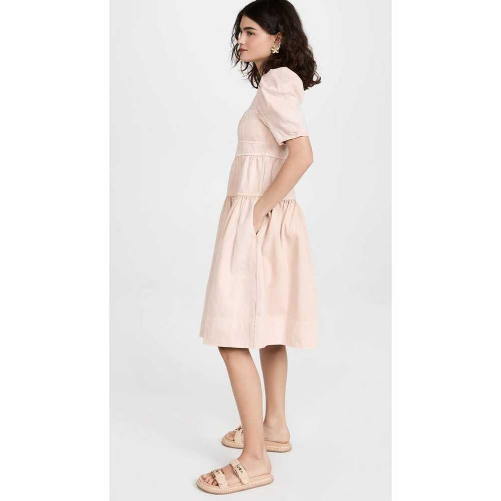 ULLA JOHNSON Ames Midi Dress Denim Cotton In Swee… - image 3