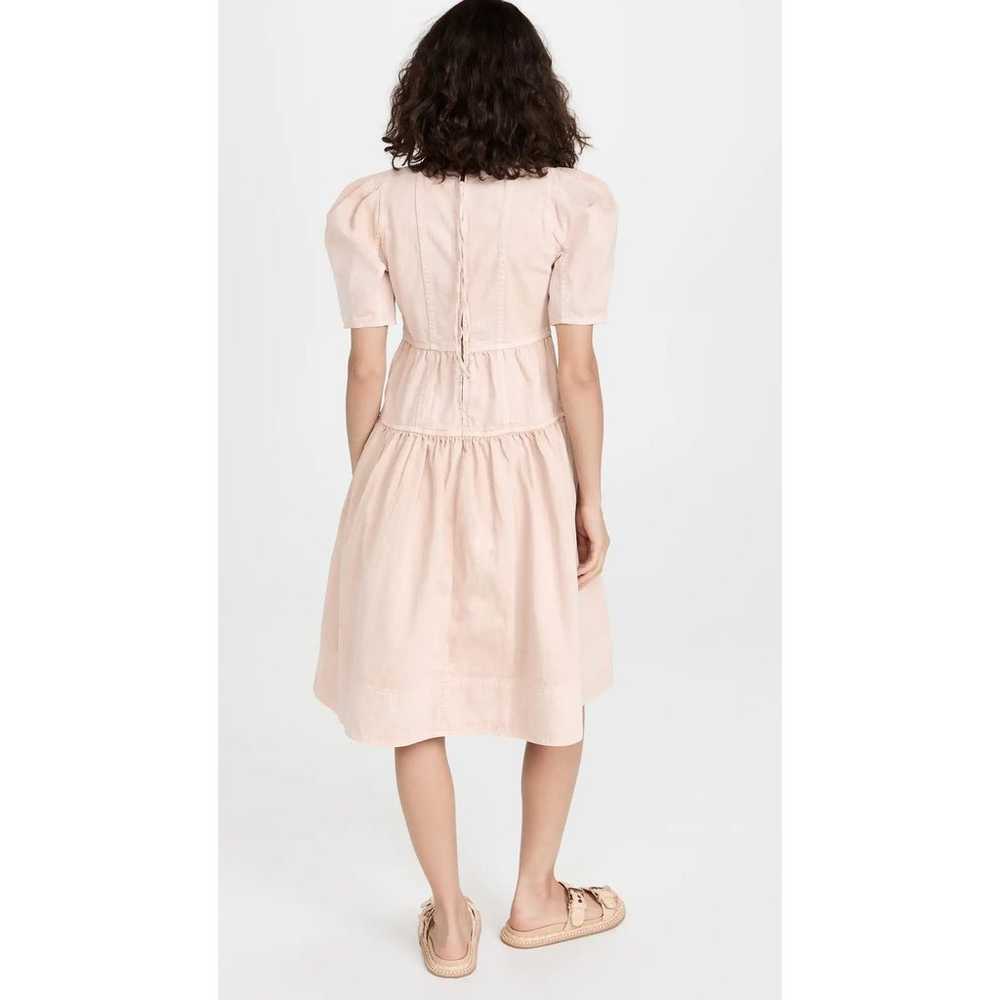 ULLA JOHNSON Ames Midi Dress Denim Cotton In Swee… - image 5