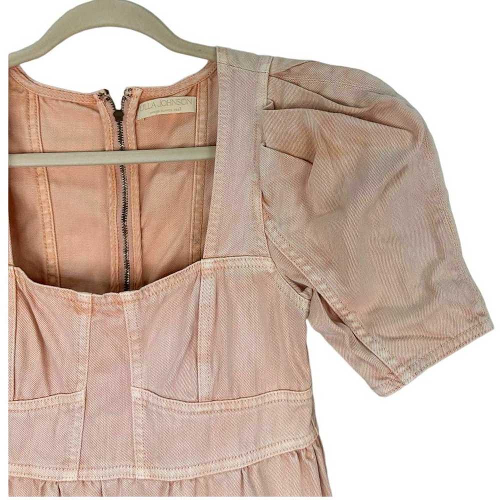 ULLA JOHNSON Ames Midi Dress Denim Cotton In Swee… - image 8