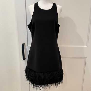 LIKELY ﻿Cami Dress with Feather Trim - image 1