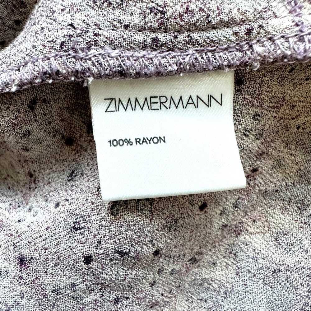Zimmermann Seer Ray Romper Lavender Paisley Size S - image 10