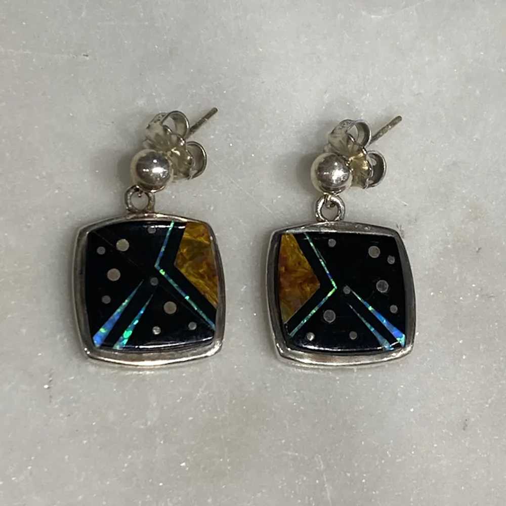 Multicolored inlay Earrings - image 3