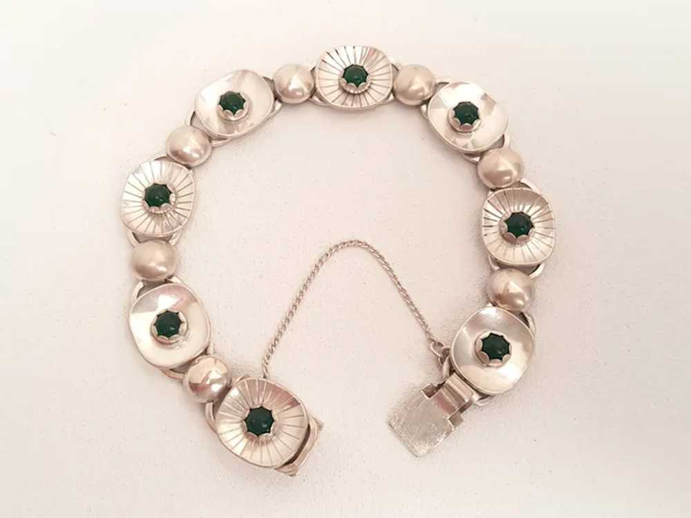 Alton - Silver and Glass Bracelet - Sweden - 1955 - image 3