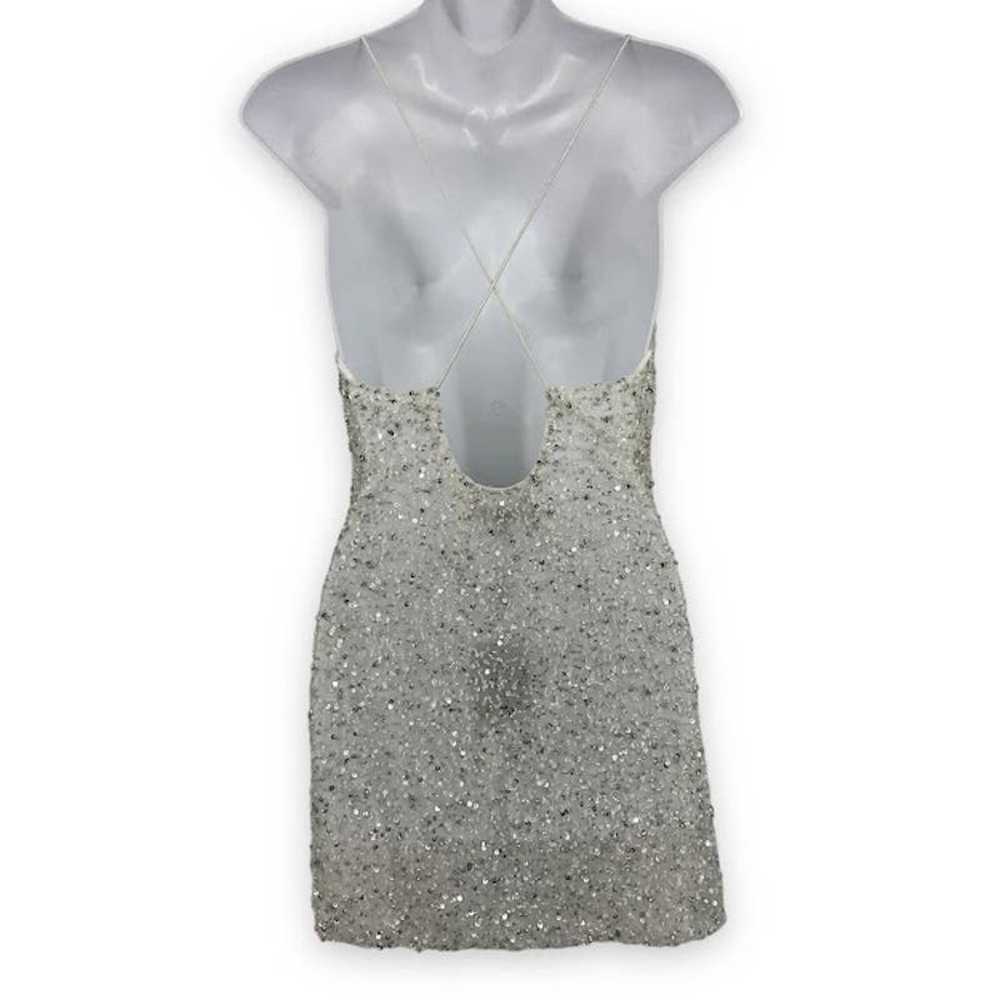 Retrofete Mich Dress XS Sequin Beaded Crystal Cow… - image 7
