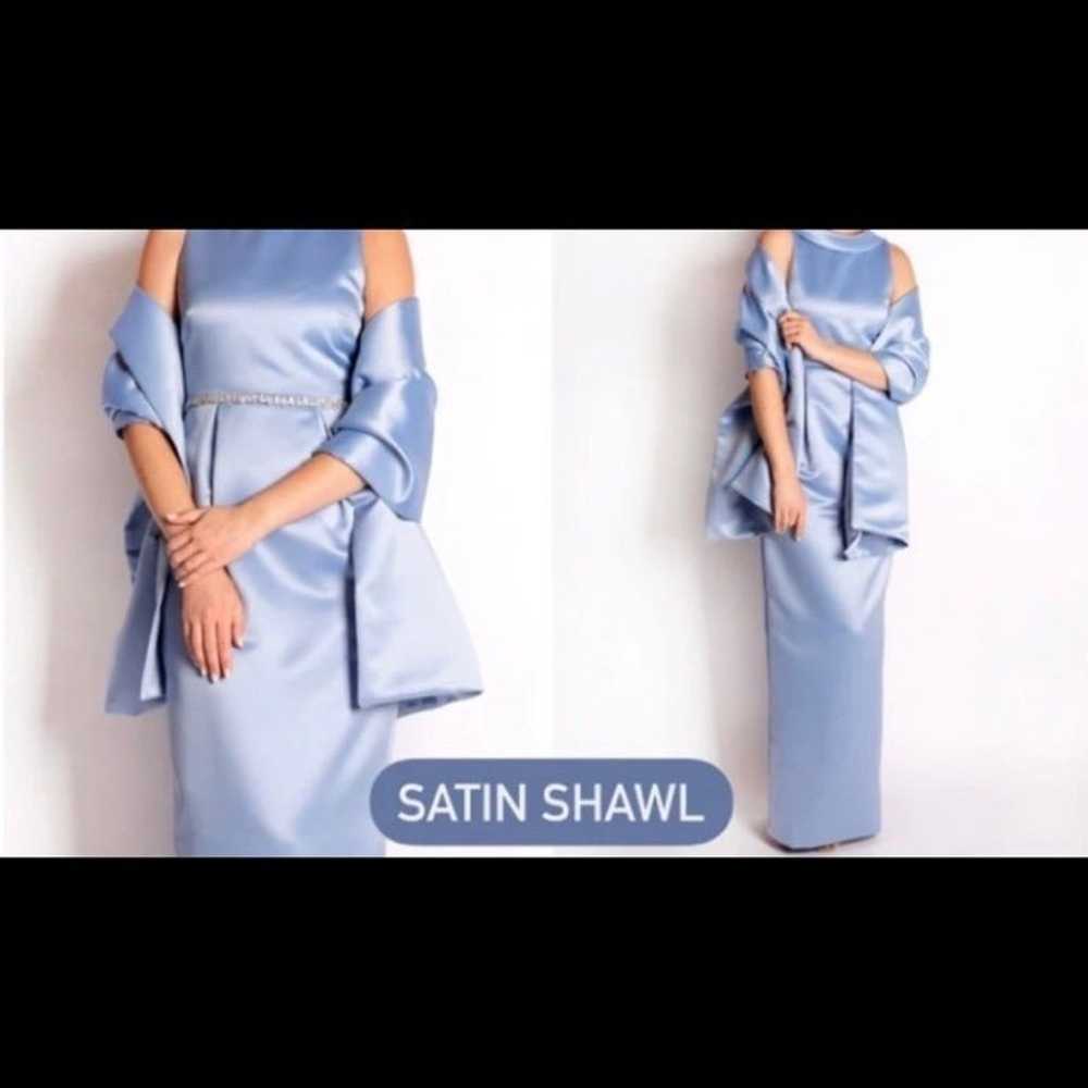 Camilyn Beth Dress, Shaw & Pearl Belt sz 8 - image 1
