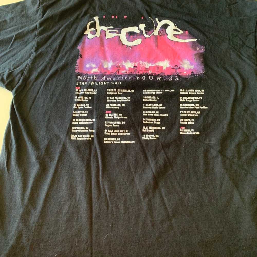 The Cure 2023 Tour T-Shirt Black 2XL - image 6