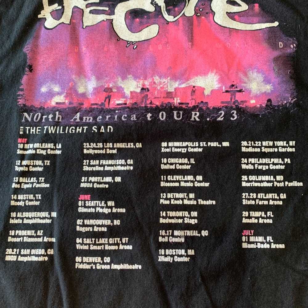 The Cure 2023 Tour T-Shirt Black 2XL - image 7