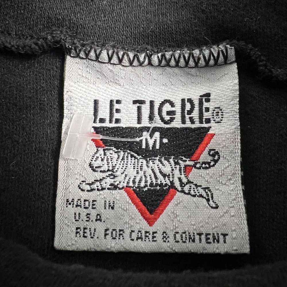 Vintage Le Tigre Shirt Adult Medium Black Long Sl… - image 8