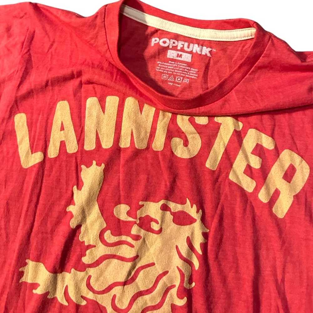 Popfunk Game of Thrones Lannister T-Shirt - Red, … - image 2