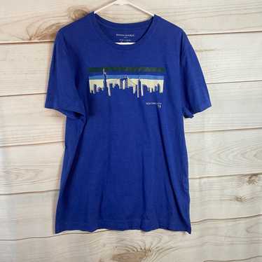 Banana Republic Blue Crew Neck Eco T-Shirt Size L… - image 1