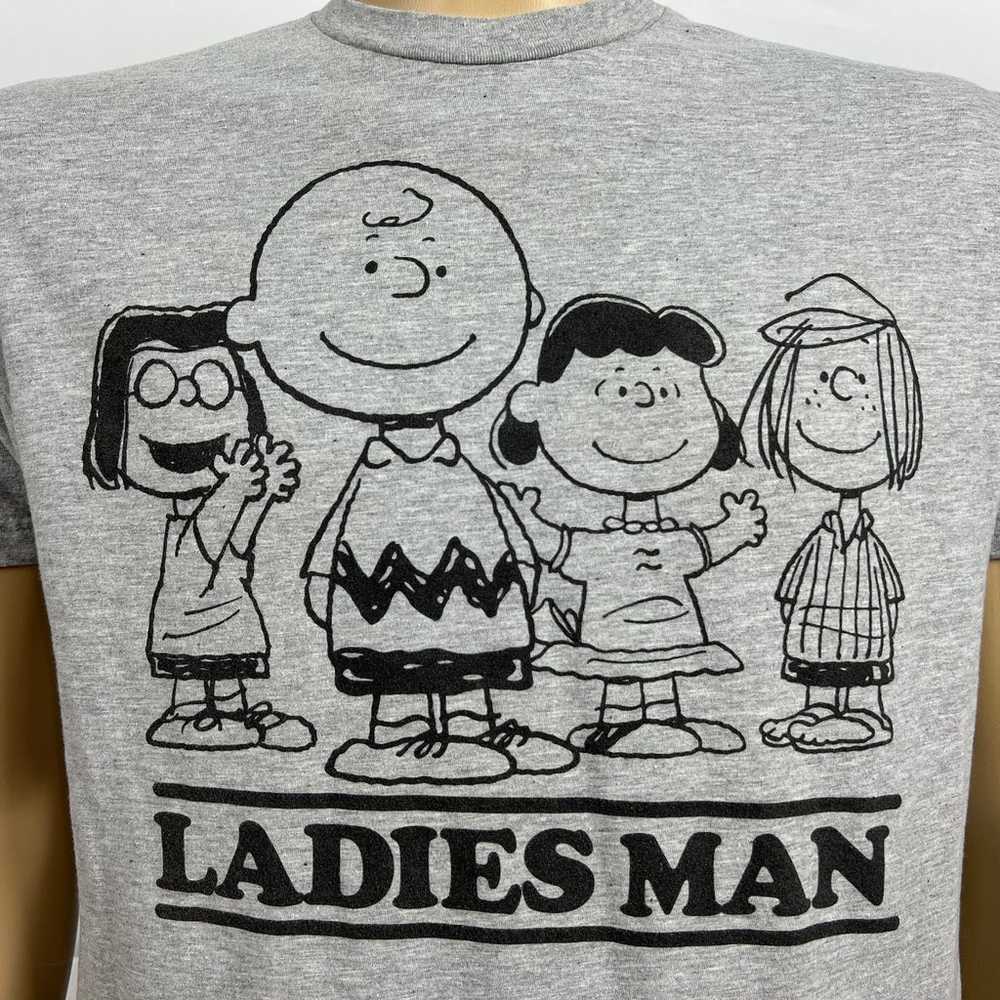 The Peanuts Sz LARGE Charlie Brown Ladies Man Hea… - image 3