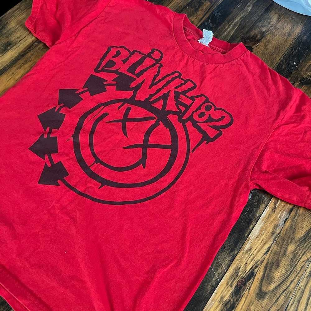 Vintage Blink 182 Big Logo red T-Shirt men’s large - image 2