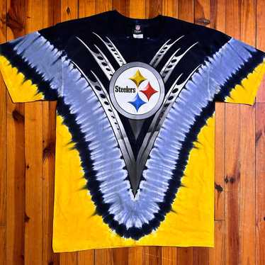 Vintage Pittsburgh Steelers Tie Dye T-Shirt - image 1