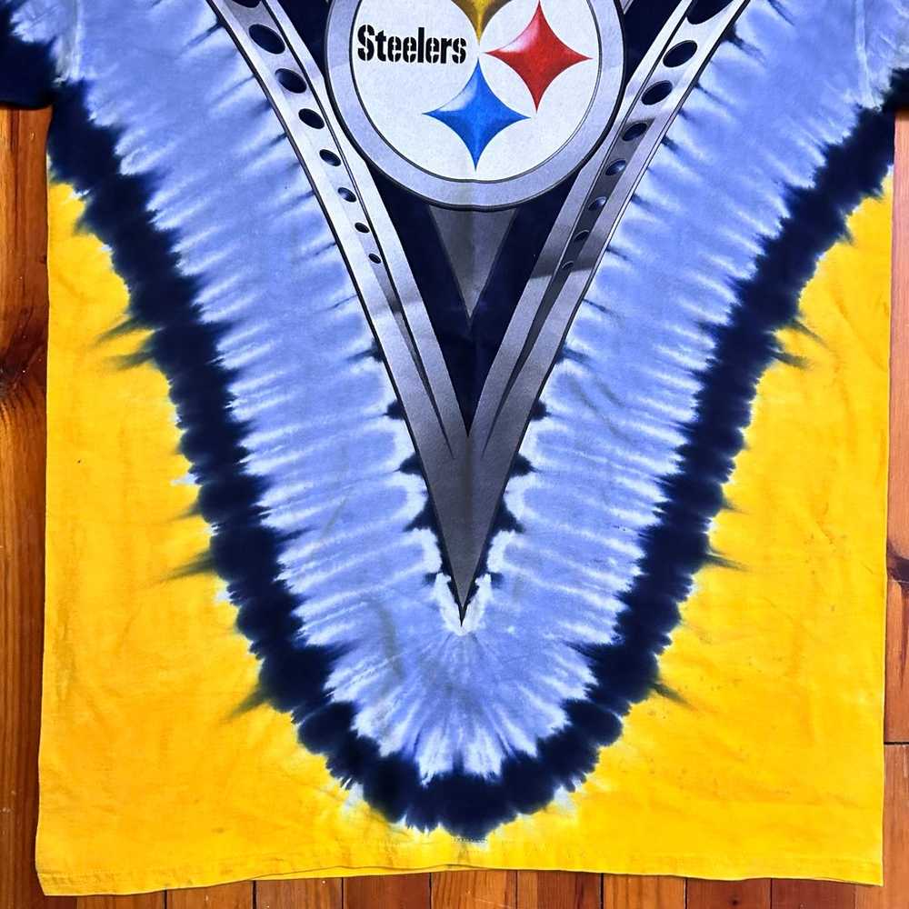 Vintage Pittsburgh Steelers Tie Dye T-Shirt - image 4