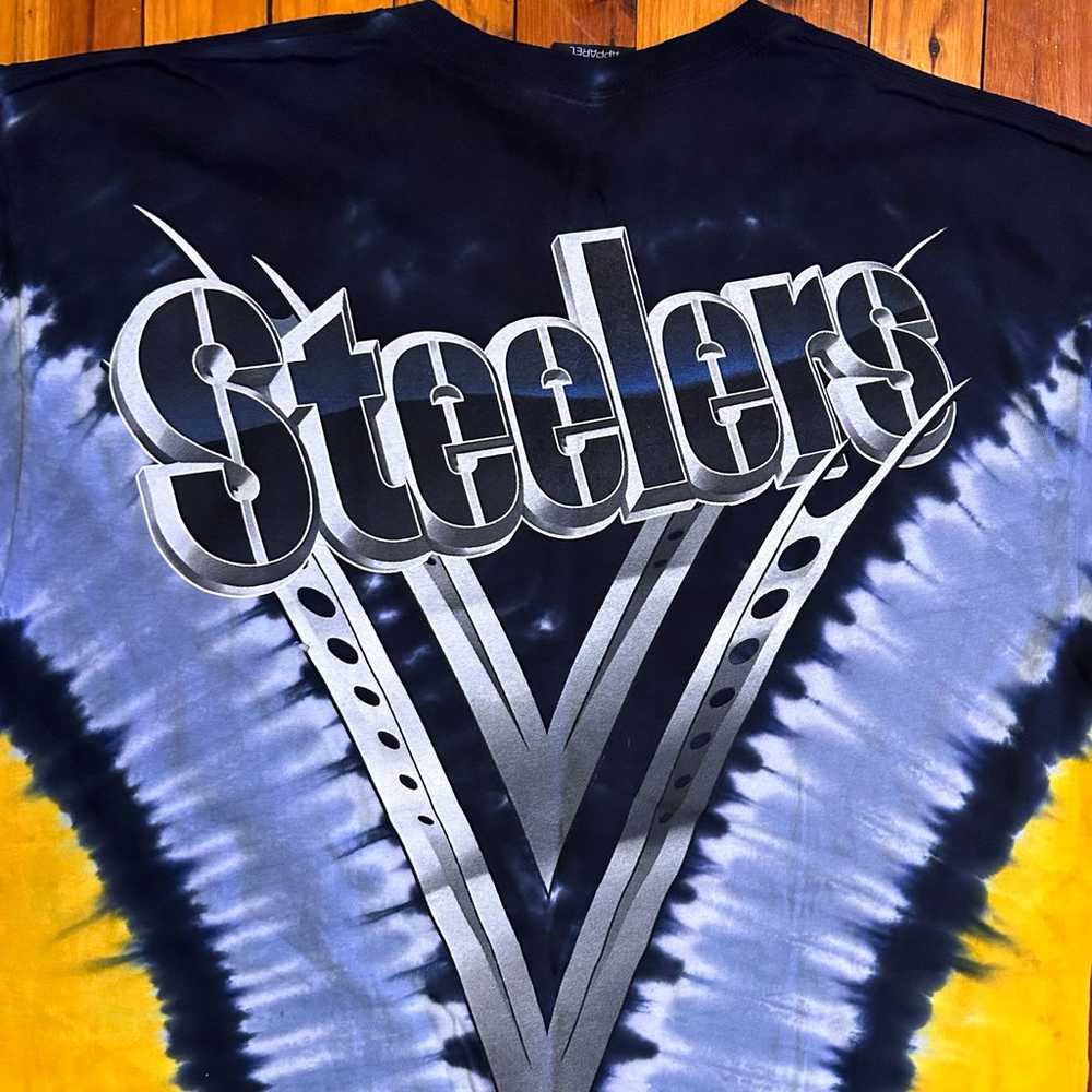 Vintage Pittsburgh Steelers Tie Dye T-Shirt - image 7