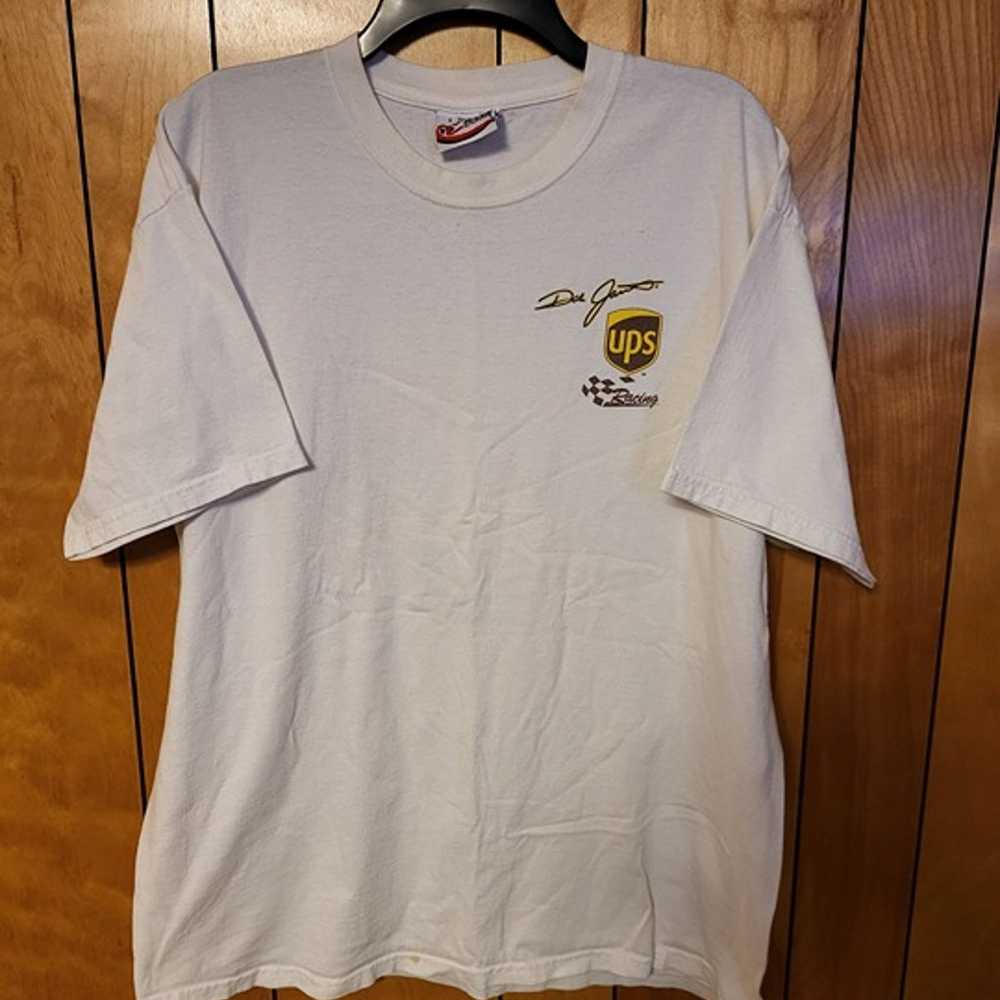 Vintage UPS Racing Shirt LARGE Short Sleeve y2k e… - image 2