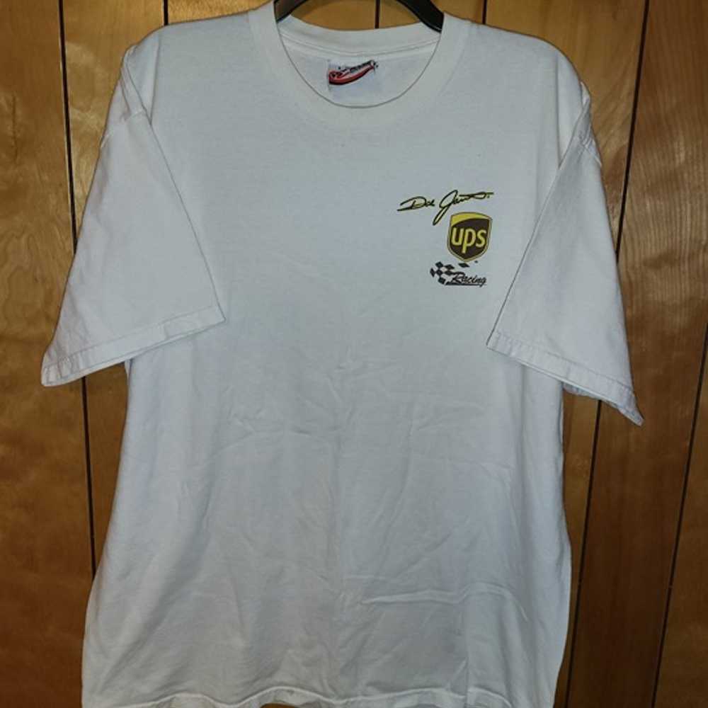 Vintage UPS Racing Shirt LARGE Short Sleeve y2k e… - image 3