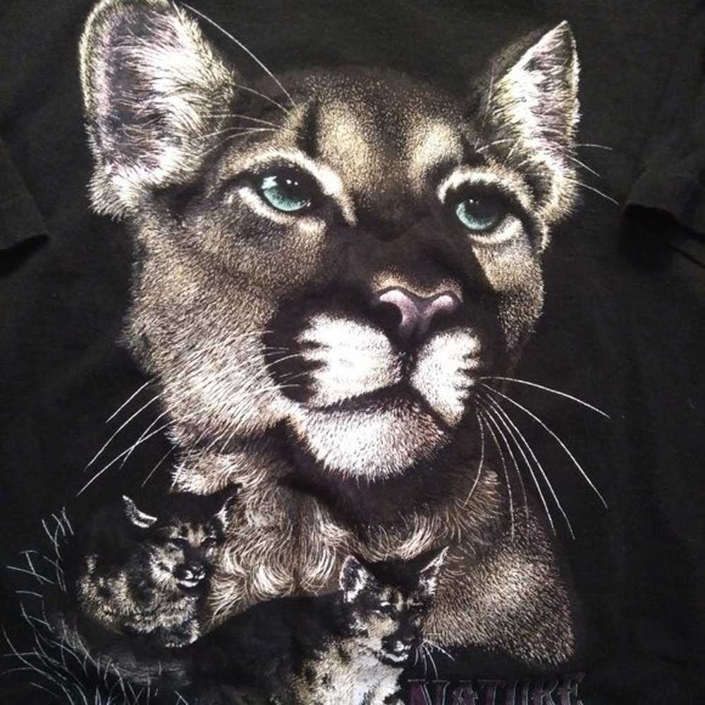 Vintage Nature The Great Outdoors Bobcat Cougar T… - image 3