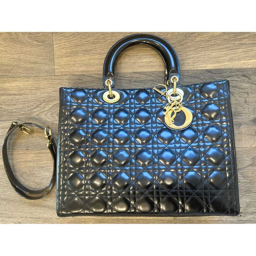 Dior Lady Dior leather handbag - image 2