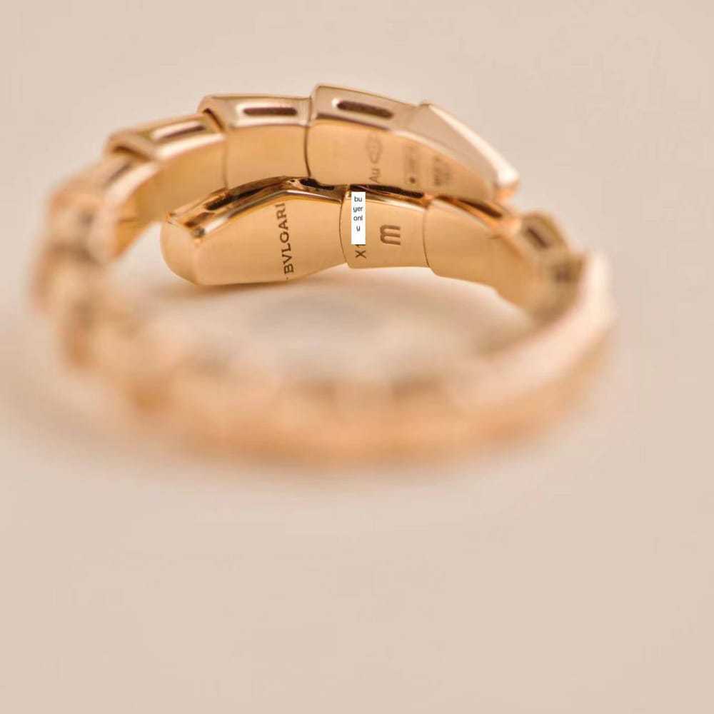 Bvlgari Serpenti pink gold ring - image 6