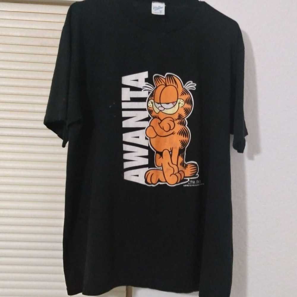 Garfield vintage 1978 shirt size XL awanita Jim D… - image 1
