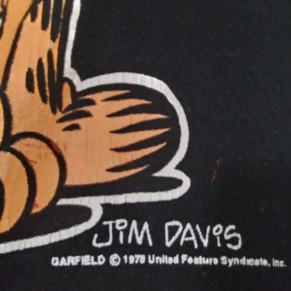 Garfield vintage 1978 shirt size XL awanita Jim D… - image 8