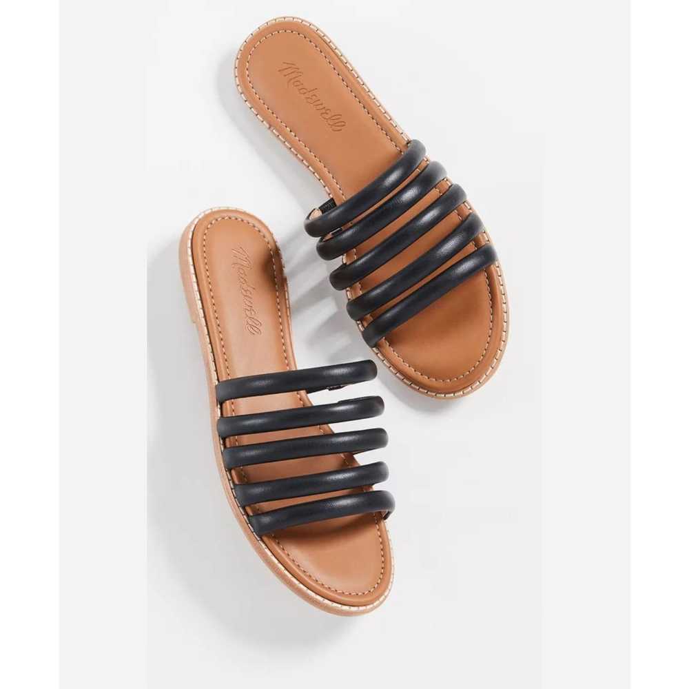 Madewell Madewell Black & Tan Addie Slide Sandals… - image 1