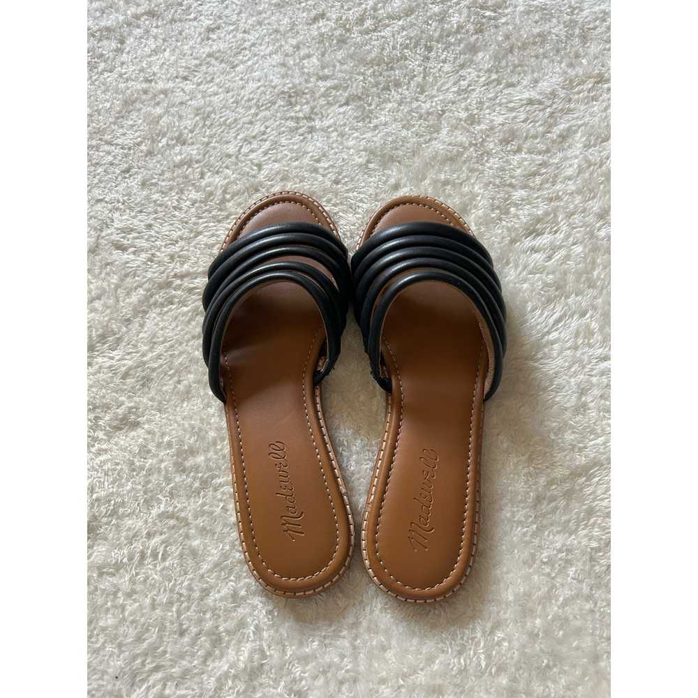 Madewell Madewell Black & Tan Addie Slide Sandals… - image 4