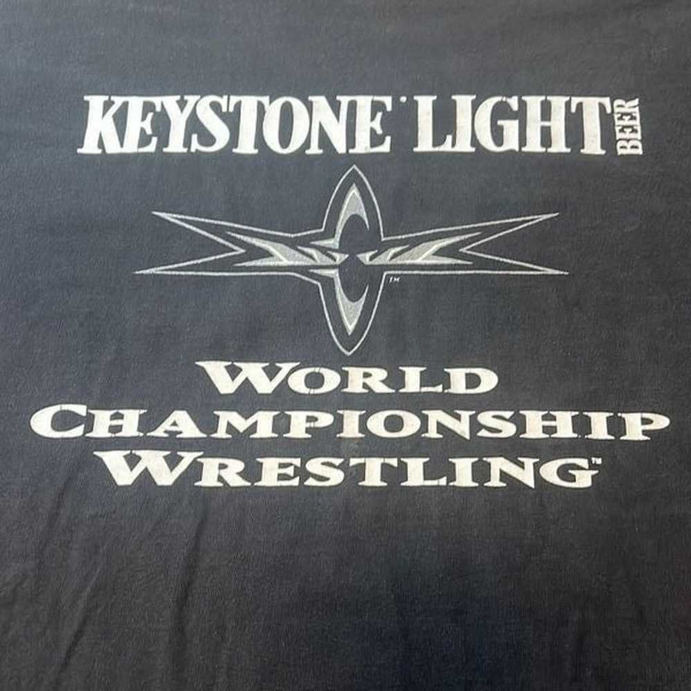 WCW KEYSTONE LIGHT BEER PROMO T SHIRT MENS SIZE X… - image 4