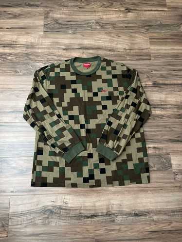 大特価！ supreme Tee Olive small Supreme box Small l/s L/S tee ...