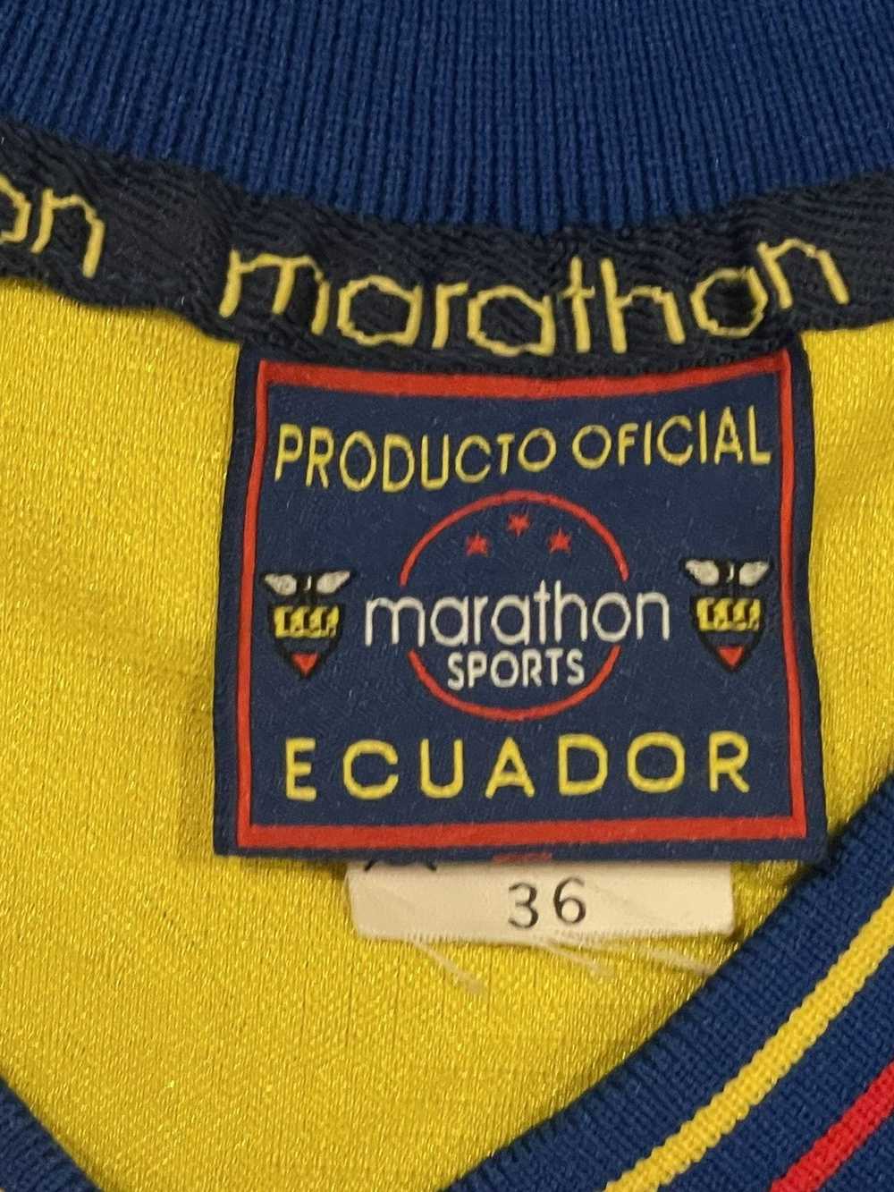 Soccer Jersey VINTAGE ECUADOR 1998 MARATHON NATIO… - image 3
