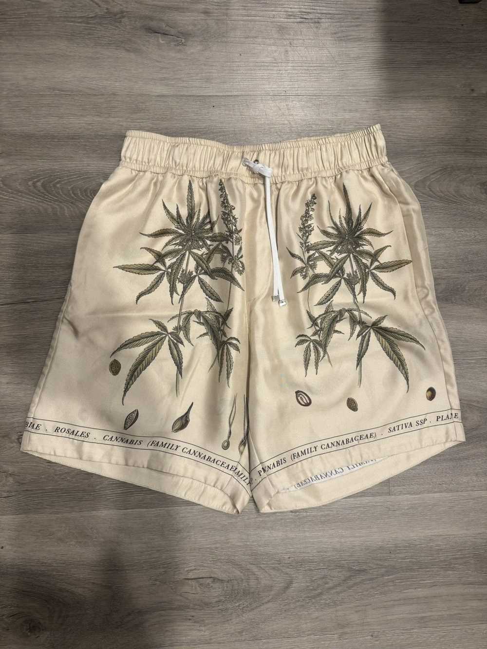 Amiri Cannabis silk shorts - image 1