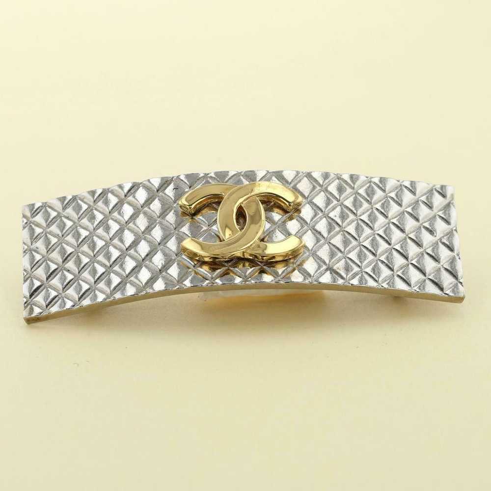 Chanel Chanel CC Logo Quilted Matelasse Barrette … - image 3
