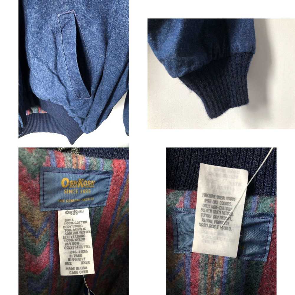 Vintage vintage oshkosh blanket lined denim jean … - image 4