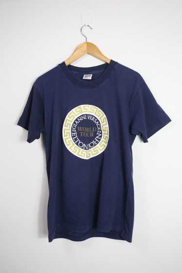 Band Tees × Versace × Vintage Vtg. Elton john Wor… - image 1