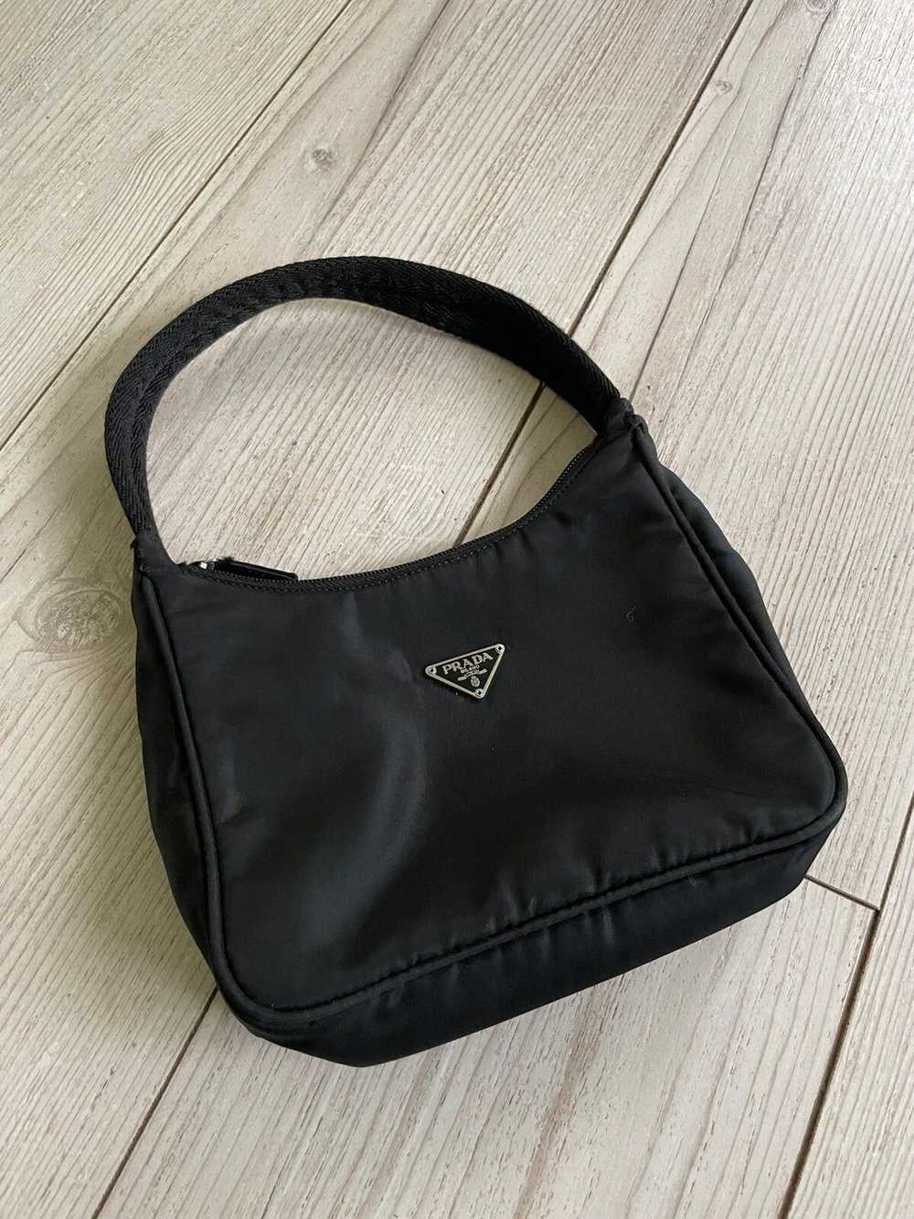 Prada Vintage Black Nylon Prada hobo bag - image 4