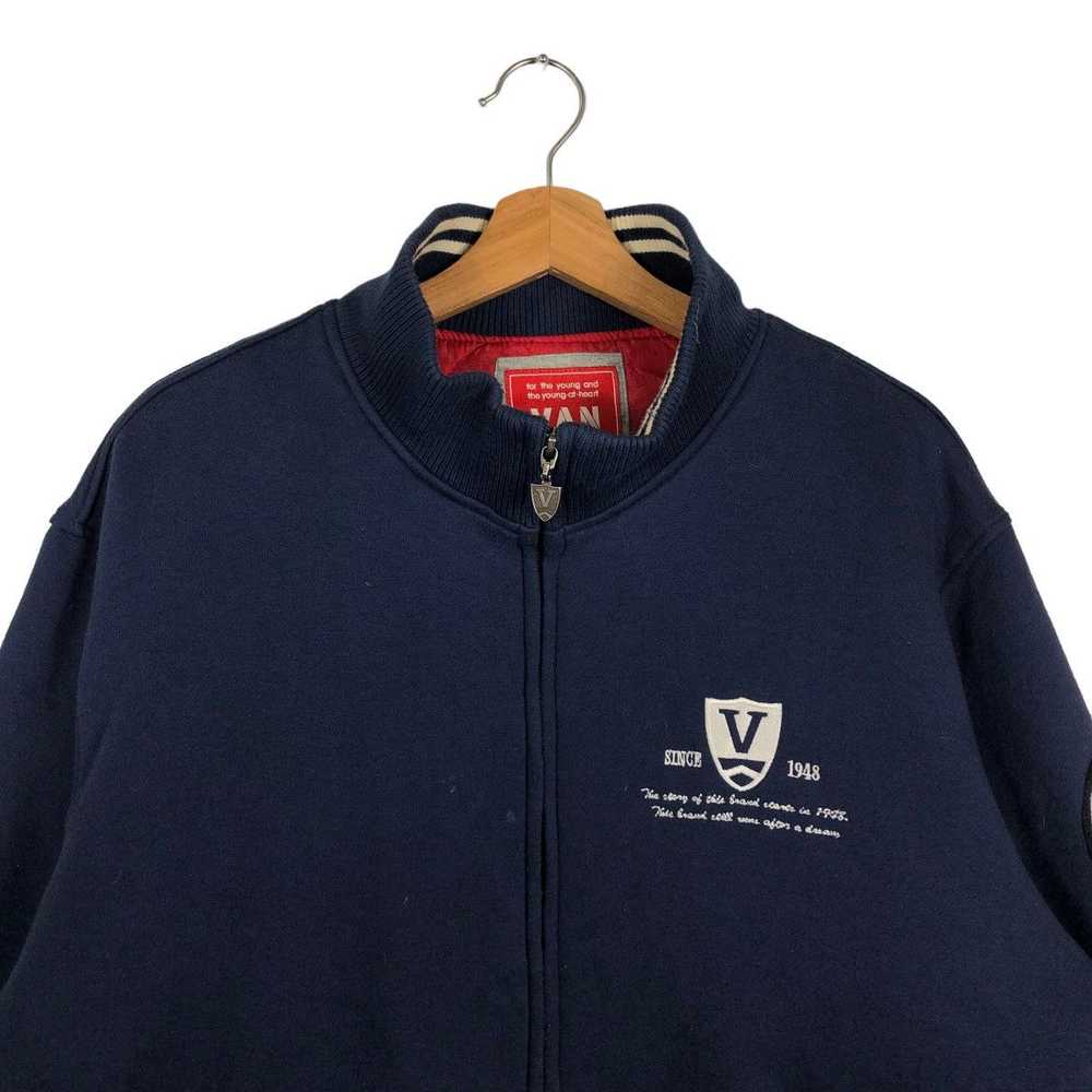 Japanese Brand 🔥90’s Vintage Varsity Jacket Van … - image 3