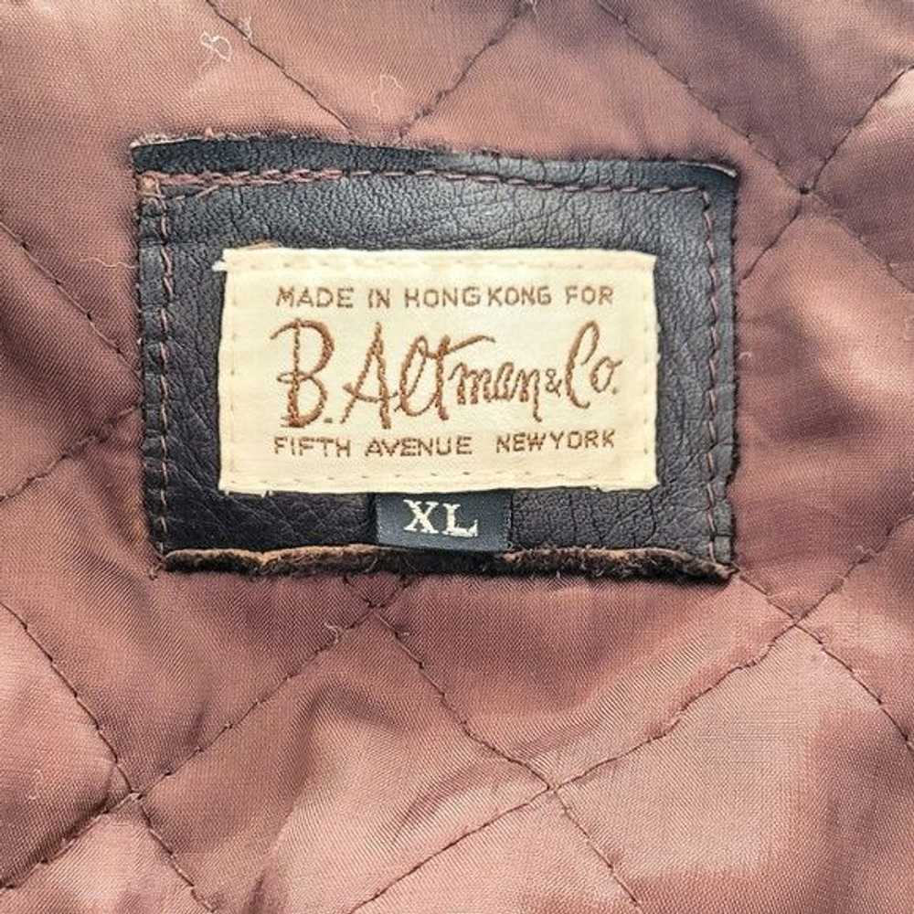 Genuine Leather × Very Rare × Vintage B. Altman &… - image 11