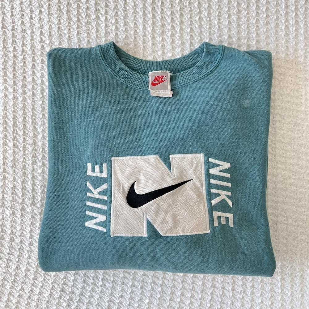 Nike × Streetwear × Vintage Vintage 90’s Nike Blu… - image 6