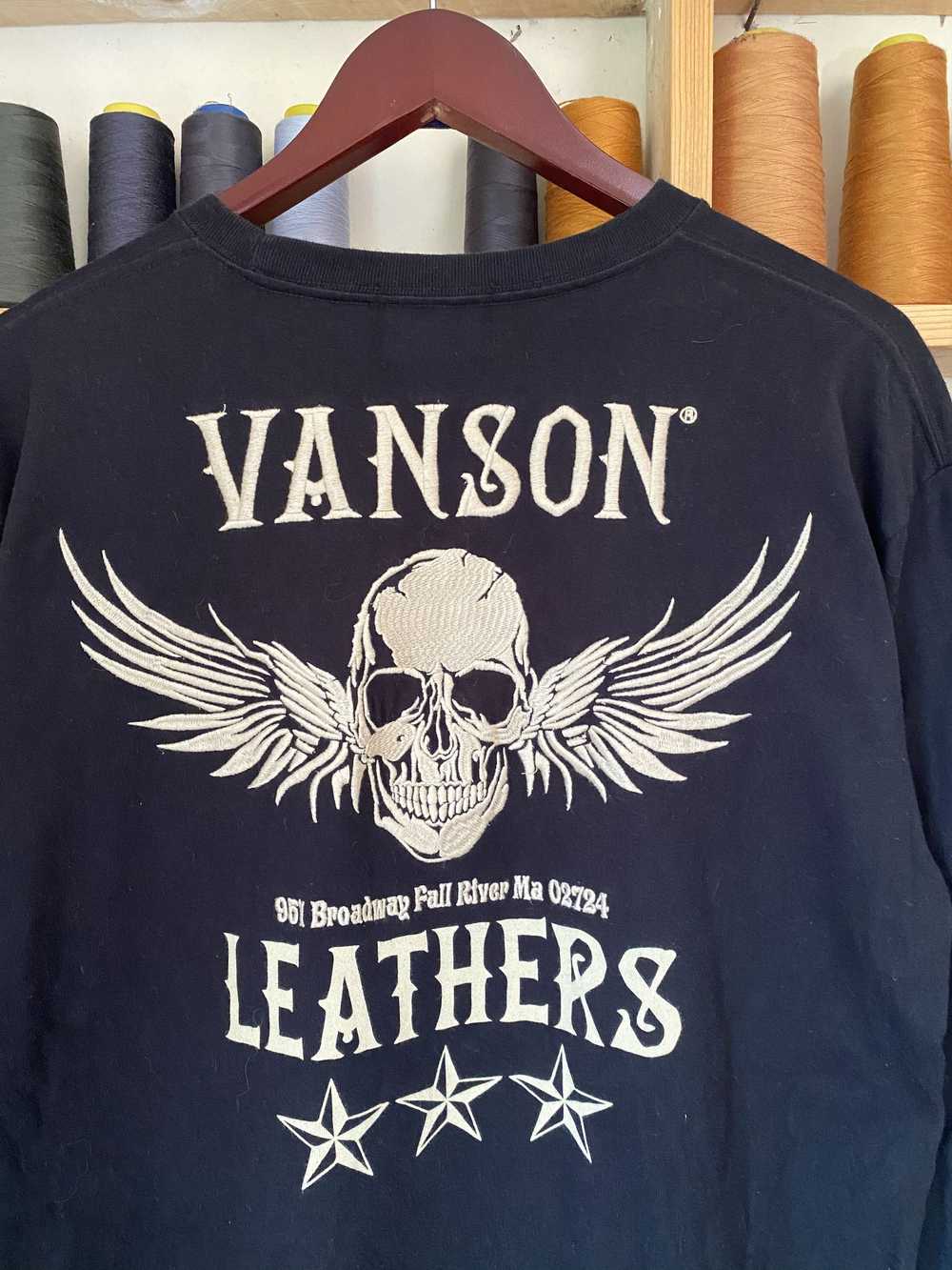 Japanese Brand × Rare Rare Vanson Motorcycle Shir… - image 3