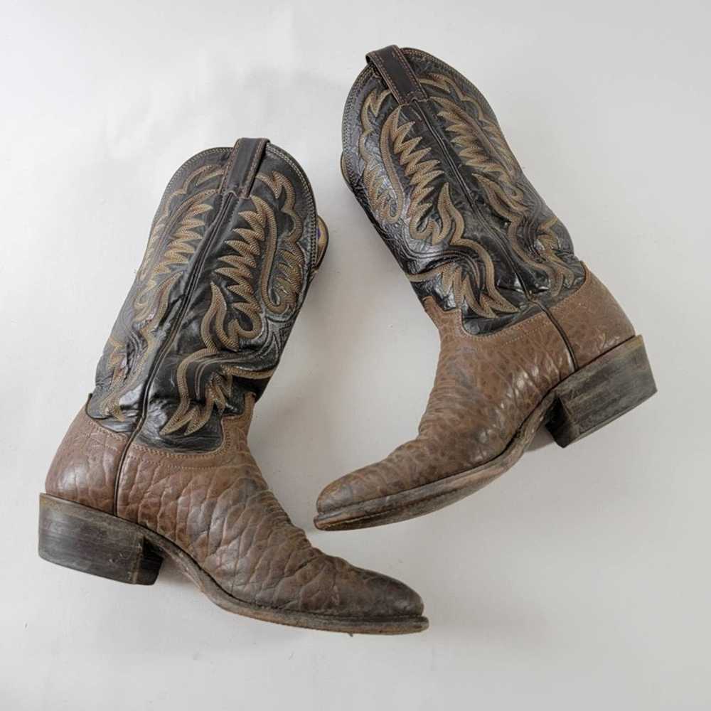 Justin Boots Justin Comb Last Point Toe Cowboy Bo… - image 10