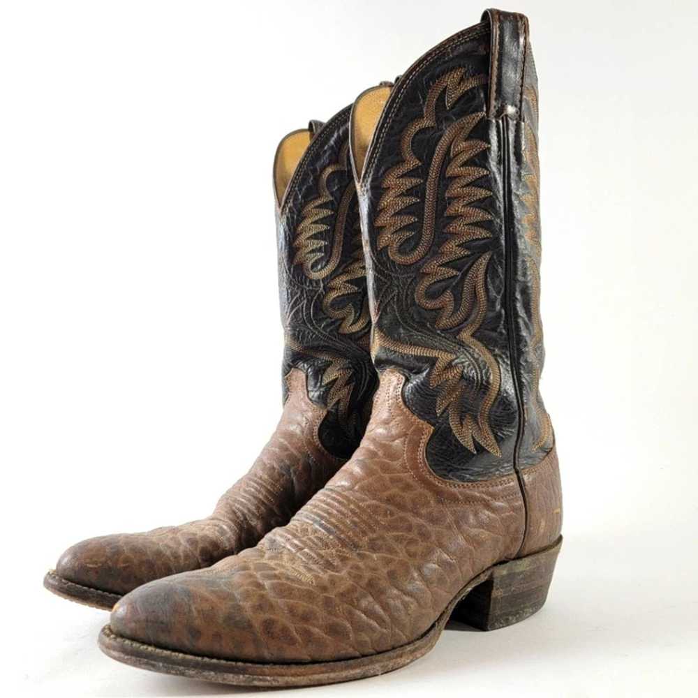 Justin Boots Justin Comb Last Point Toe Cowboy Bo… - image 1