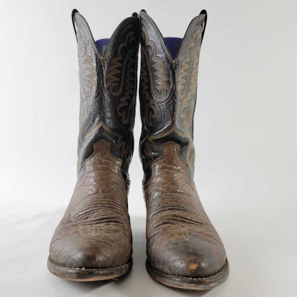 Justin Boots Justin Comb Last Point Toe Cowboy Bo… - image 3