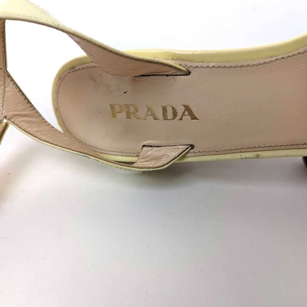 Prada PRADA Canary Yellow Cork Platform Heels - 8 - image 3