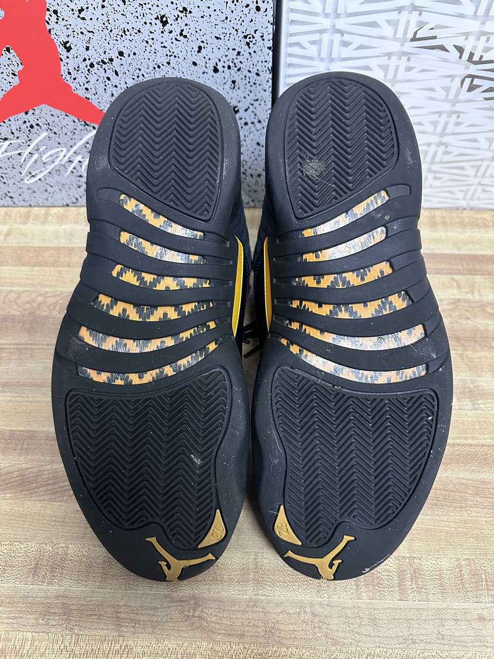 Jordan Brand × Nike AIR JORDAN 12 BLACK TAXI SIZE… - image 5